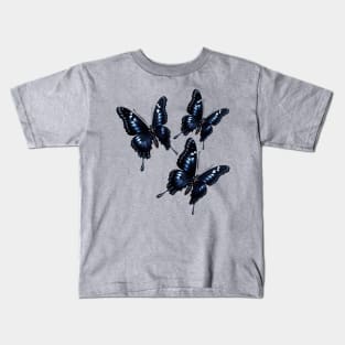 Butterfly Black Kids T-Shirt